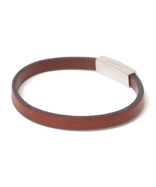 SHIPS any（シップス エニィ）の「SHIPS any: レザー マグネット ブレスレット 2◇（ブレスレット・メンズ・ブラウン/ブラック・ONE SIZE）」の3枚目の写真