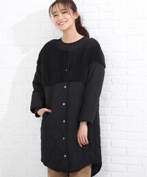 SHOO・LA・RUE | ボア切替キルティング中綿コート(その他アウター)