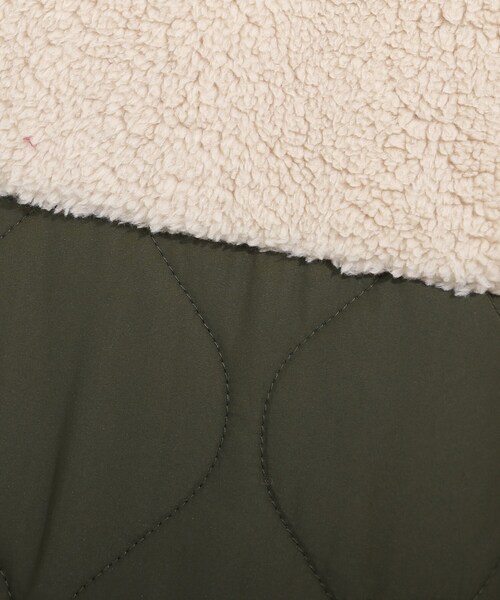SHOO・LA・RUE（シューラルー）の「◆ボア切替キルティング中綿コート（その他アウター・レディース・ブラック/カーキ/サンドベージュ・03/02/04）」の4枚目の写真