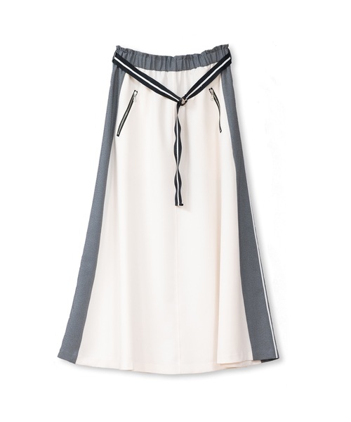 La SRIC(ラスリック)の「La SRIC / サイドラインフレアSK(スカート・レディース・グレー/アイボリー・38)」の8枚目の写真