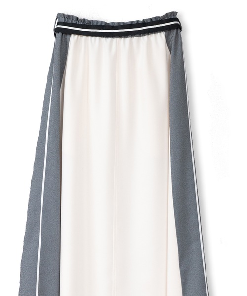 La SRIC(ラスリック)の「La SRIC / サイドラインフレアSK(スカート・レディース・グレー/アイボリー・38)」の11枚目の写真