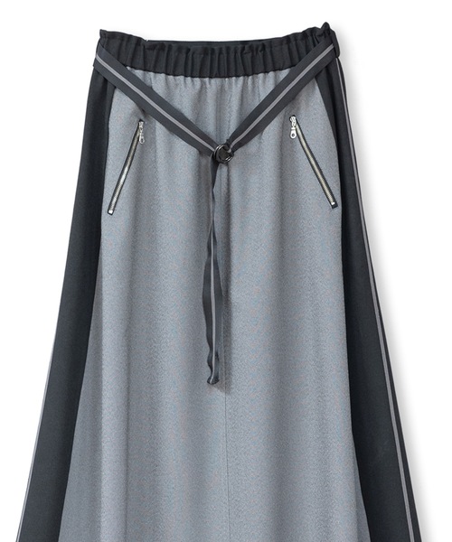 La SRIC(ラスリック)の「La SRIC / サイドラインフレアSK(スカート・レディース・グレー/アイボリー・38)」の21枚目の写真