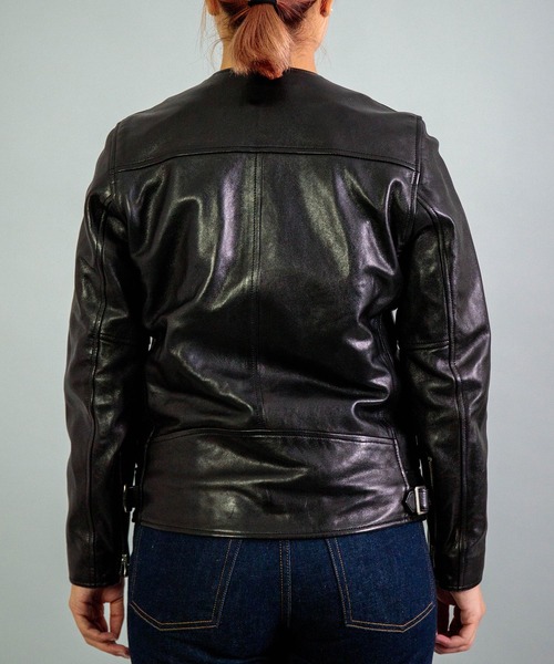 OMNIGOD womens / オムニゴッド] ラムレザー ライダースジャケット