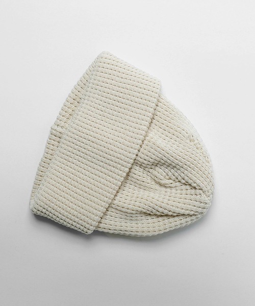 Healthknit（ヘルスニット）の「【Healthknit】【日本製】　ニットキャップ（ニットキャップ/ビーニー・メンズ・ブラック/グレー/カーキ/ライトブラウン/オートミール・FREE）」の4枚目の写真