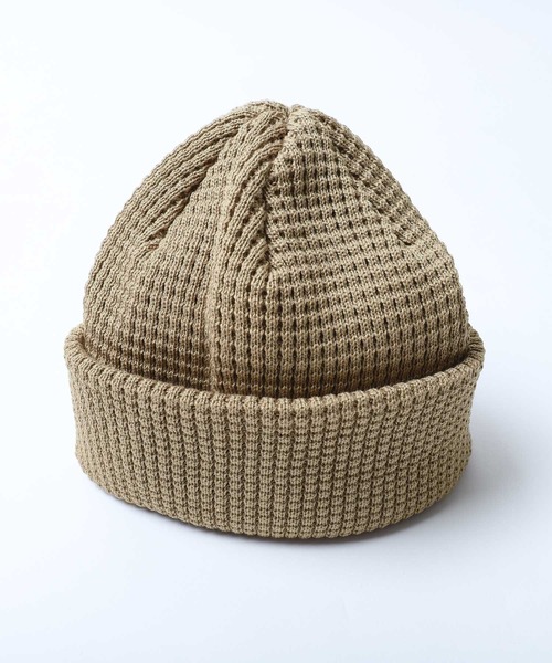 Healthknit（ヘルスニット）の「【Healthknit】【日本製】　ニットキャップ（ニットキャップ/ビーニー・メンズ・ブラック/グレー/カーキ/ライトブラウン/オートミール・FREE）」の7枚目の写真