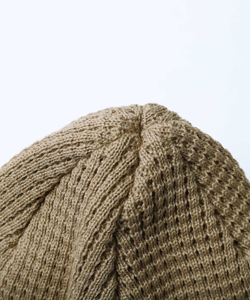 Healthknit（ヘルスニット）の「【Healthknit】【日本製】　ニットキャップ（ニットキャップ/ビーニー・メンズ・ブラック/グレー/カーキ/ライトブラウン/オートミール・FREE）」の8枚目の写真