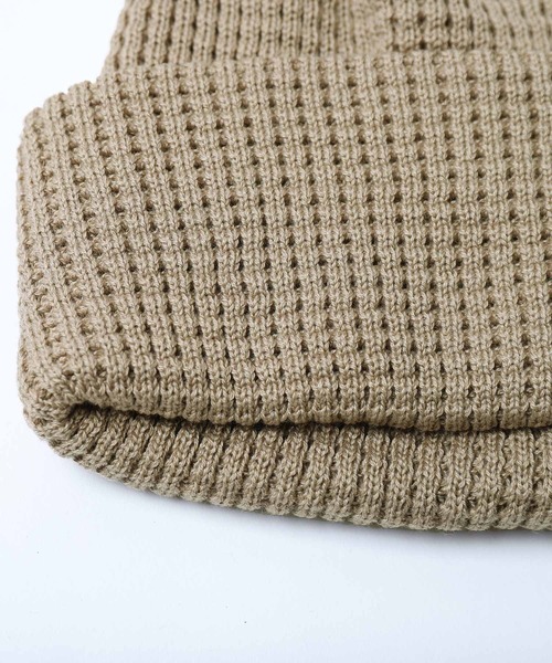 Healthknit（ヘルスニット）の「【Healthknit】【日本製】　ニットキャップ（ニットキャップ/ビーニー・メンズ・ブラック/グレー/カーキ/ライトブラウン/オートミール・FREE）」の6枚目の写真
