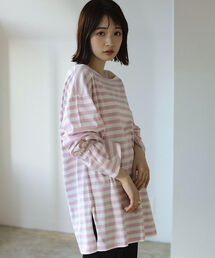 BeAMS DOT | 【WEB限定】BeAMS DOT / キャンディスリーブ ボーダーTシャツ(Tシャツ/カットソー)