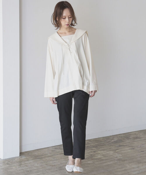 B:MING by BEAMS（ビーミングバイビームス）の「B:MING by BEAMS / ストレッチ テーパード パンツ 22SS（その他パンツ・レディース・ブラック/ベージュ/イエロー/アイボリー/ブルー系その他・SMALL/MEDIUM/LARGE）」の14枚目の写真