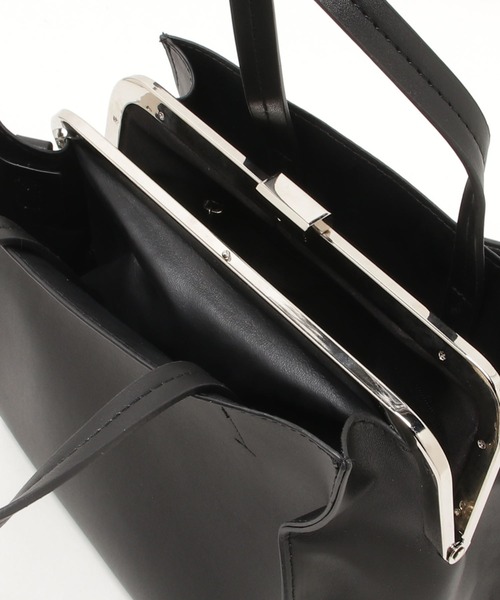 E.TOKYO（イートーキョー）の「E.TOKYO /がま口2WAYBAG [ミルラ] (331908)（ショルダーバッグ・レディース・ホワイト/ブラック/ベージュ/ブラウン/ブラック系その他/ブラウン系その他・FREE）」の15枚目の写真