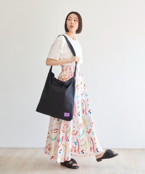 PR01.(ピーアールワン)の「「N/ordinary」CRUMPLE 3WAY SHOULDER BAG (BIG)(ショルダーバッグ・メンズ・ブラック/ベージュ/パープル/カーキ/イエロー/レオパード・FREE)」の16枚目の写真