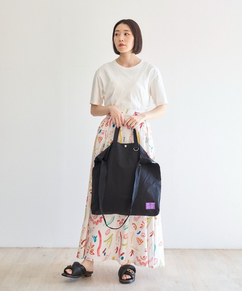 PR01.(ピーアールワン)の「「N/ordinary」CRUMPLE 3WAY SHOULDER BAG (BIG)(ショルダーバッグ・メンズ・ブラック/ベージュ/パープル/カーキ/イエロー/レオパード・FREE)」の12枚目の写真