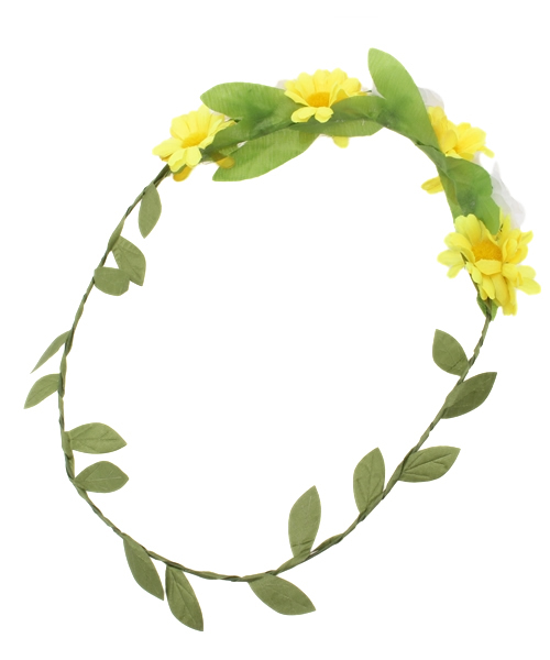 WEGO(ウィゴー)の「WEGO/フラワークラウン(カチューシャ・レディース・ホワイト/イエロー/ピンク・FREE)」の4枚目の写真