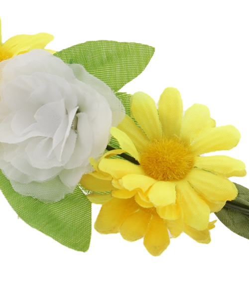 WEGO(ウィゴー)の「WEGO/フラワークラウン(カチューシャ・レディース・ホワイト/イエロー/ピンク・FREE)」の6枚目の写真