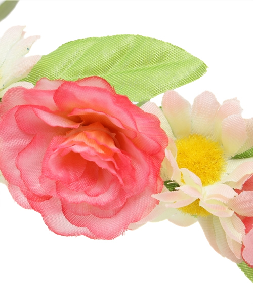 WEGO(ウィゴー)の「WEGO/フラワークラウン(カチューシャ・レディース・ホワイト/イエロー/ピンク・FREE)」の7枚目の写真