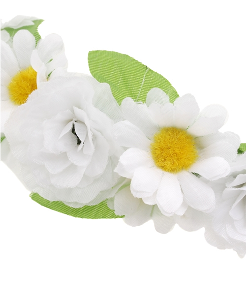 WEGO(ウィゴー)の「WEGO/フラワークラウン(カチューシャ・レディース・ホワイト/イエロー/ピンク・FREE)」の8枚目の写真