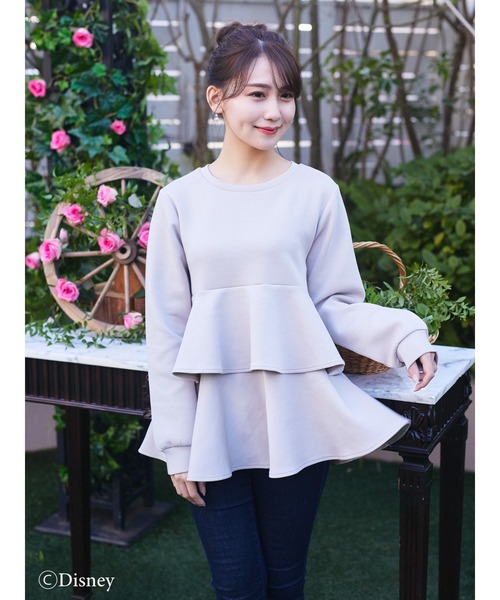 Maison de FLEUR - 最終☆試着のみリボンつきコットンレースブラウス Maison de FLEUR（メゾンドフルール）の「リボン付きコットン