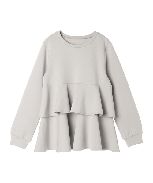 Maison de FLEUR（メゾンドフルール）の「Aurora/ダンボールプルオーバー（Tシャツ/カットソー・レディース・ライトグレー・FREE）」の2枚目の写真