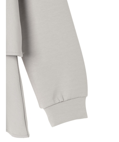 Maison de FLEUR（メゾンドフルール）の「Aurora/ダンボールプルオーバー（Tシャツ/カットソー・レディース・ライトグレー・FREE）」の4枚目の写真