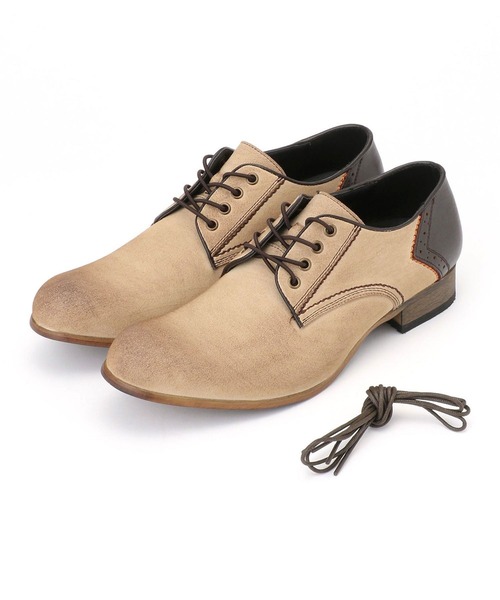 HIDEAWAYS NICOLE（ハイダウェイニコル）の「プレーントゥシューズ（その他シューズ・メンズ・ライトグレー/ベージュ/チャコールグレー/ネイビー・27.5cm/25.5cm/26.5cm）」の3枚目の写真