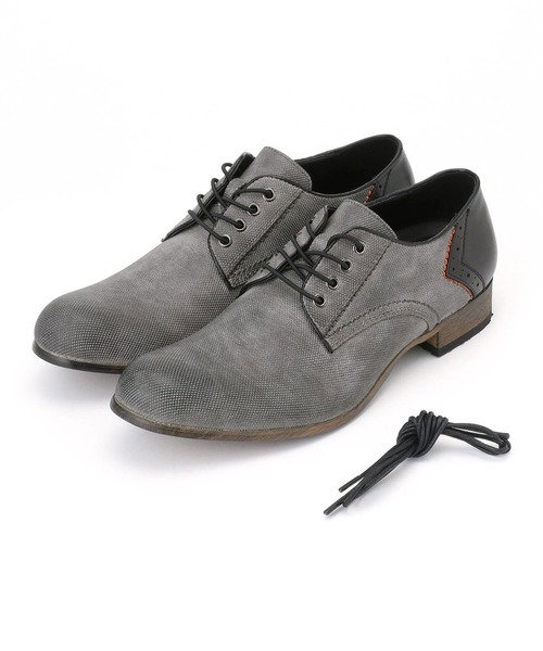 HIDEAWAYS NICOLE（ハイダウェイニコル）の「プレーントゥシューズ（その他シューズ・メンズ・ライトグレー/ベージュ/チャコールグレー/ネイビー・27.5cm/25.5cm/26.5cm）」の2枚目の写真