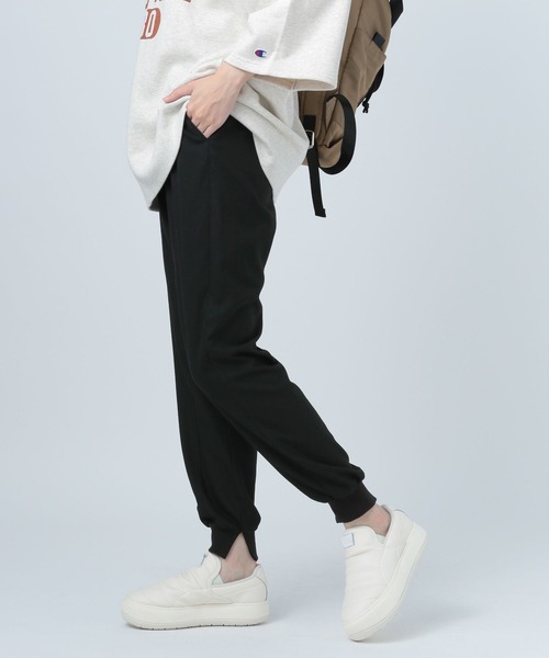 BAYFLOW（ベイフロー）の「ドロストJOGパンツ（その他パンツ・レディース・ライトグレー/ブラック/カーキ/ブルー・SMALL/MEDIUM）」の2枚目の写真