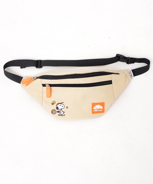 ellesse（エレッセ）の「【エレッセ×スヌーピー】スヌーピーコラボ コーデュロイ ウエストバッグ（ボディバッグ/ウエストポーチ・レディース・ネイビー/ブラック/ベージュ/ブラウン・FREE）」の3枚目の写真
