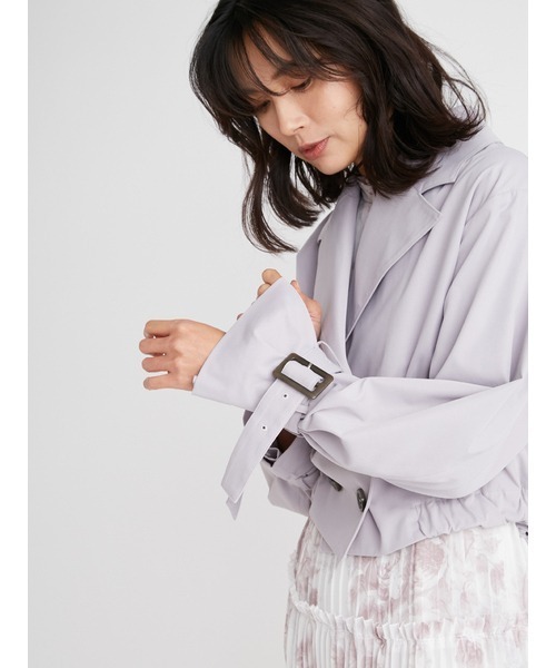 【snidel】美品 ショートトレンチ ジャケット SNIDEL（スナイデル）の「ショートトレンチジャケット（トレンチ