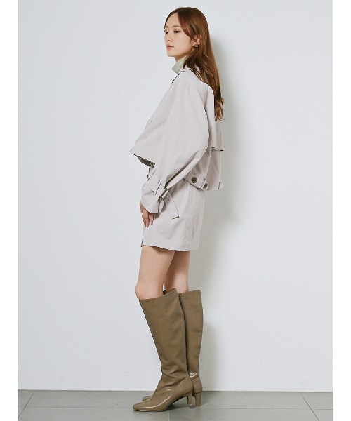 【snidel】美品 ショートトレンチ ジャケット SNIDEL（スナイデル）の「ショートトレンチジャケット（トレンチ
