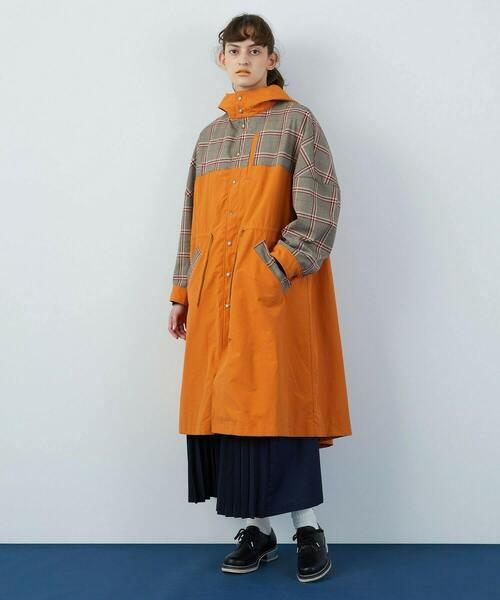 FRAPBOIS　フラボア　チェック　モッズコート　モッズ　コート　サイズ2 FRAPBOIS（フラボア）の「チェックモッズ コート（その他アウター