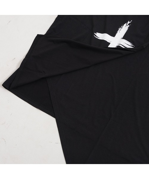 CIVARIZE（シヴァーライズ）の「『CIVARIZE/シヴァーライズ』レイヤード切り替えクロスロンT（Tシャツ/カットソー・メンズ・ブラック/ホワイト・FREE）」の15枚目の写真