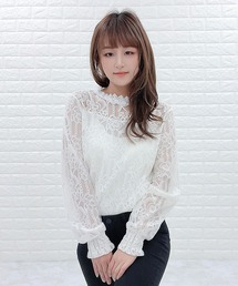 立ち襟」に該当するレディースのシャツ/ブラウスファッション