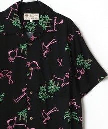 レーヨン オープンカラー アロハシャツ/総柄シャツ