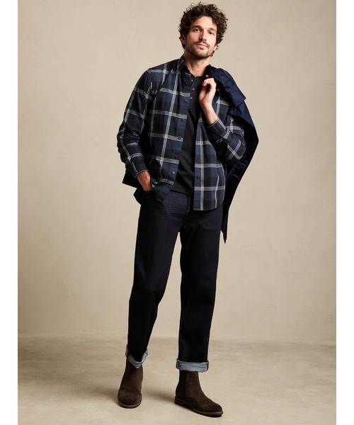 BANANA REPUBLIC FACTORY STORE（バナナリパブリック ファクトリーストア）の「BANANA REPUBLIC FACTORY STORE　　アンタックシャツ（シャツ/ブラウス・メンズ・ブラウン/オレンジ/ホワイト/ホワイト系その他/イエロー系その他/イエロー/ブルー/マルチ/ホワイト系その他2/ネイビー/ピンク/ブルー系その他/ブラック/ブルー系その他2/ブラック系その他/レッド/ブルー系その他3/ブラウン系その他2/その他/ブラウン系その他/ブルー系その他4/グレー/レッド系その他/ブラック系その他2/ブルー系その他5/オリーブ/ブルー系その他6/ストライプ/ブラック系その他3/その他1/アイボリー/ブラウン系その他3/チェック/パープル系その他/ホワイト系その他3・XL/L/M/S）」の7枚目の写真