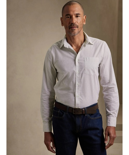 BANANA REPUBLIC FACTORY STORE（バナナリパブリック ファクトリーストア）の「BANANA REPUBLIC FACTORY STORE　　アンタックシャツ（シャツ/ブラウス・メンズ・ブラウン/オレンジ/ホワイト/ホワイト系その他/イエロー系その他/イエロー/ブルー/マルチ/ホワイト系その他2/ネイビー/ピンク/ブルー系その他/ブラック/ブルー系その他2/ブラック系その他/レッド/ブルー系その他3/ブラウン系その他2/その他/ブラウン系その他/ブルー系その他4/グレー/レッド系その他/ブラック系その他2/ブルー系その他5/オリーブ/ブルー系その他6/ストライプ/ブラック系その他3/その他1/アイボリー/ブラウン系その他3/チェック/パープル系その他/ホワイト系その他3・XL/L/M/S）」の5枚目の写真