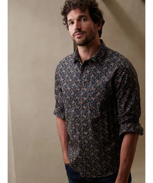 BANANA REPUBLIC FACTORY STORE（バナナリパブリック ファクトリーストア）の「BANANA REPUBLIC FACTORY STORE　　アンタックシャツ（シャツ/ブラウス・メンズ・ブラウン/オレンジ/ホワイト/ホワイト系その他/イエロー系その他/イエロー/ブルー/マルチ/ホワイト系その他2/ネイビー/ピンク/ブルー系その他/ブラック/ブルー系その他2/ブラック系その他/レッド/ブルー系その他3/ブラウン系その他2/その他/ブラウン系その他/ブルー系その他4/グレー/レッド系その他/ブラック系その他2/ブルー系その他5/オリーブ/ブルー系その他6/ストライプ/ブラック系その他3/その他1/アイボリー/ブラウン系その他3/チェック/パープル系その他/ホワイト系その他3・XL/L/M/S）」の22枚目の写真