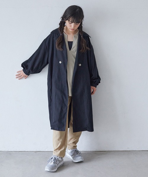 undeny.(アンディニ-)の「アンディニー トレンチコート(トレンチコート・キッズ・カーキ/ベージュ系その他/ブラック・3/1/2)」の12枚目の写真