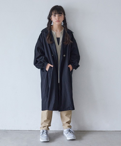 undeny.(アンディニ-)の「アンディニー トレンチコート(トレンチコート・キッズ・カーキ/ベージュ系その他/ブラック・3/1/2)」の5枚目の写真