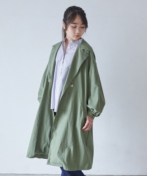 undeny.(アンディニ-)の「アンディニー トレンチコート(トレンチコート・キッズ・カーキ/ベージュ系その他/ブラック・3/1/2)」の14枚目の写真