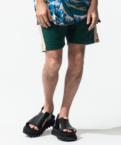 glamb（グラム）の「Old School Pile Shorts / オールドスクールパイルショーツ（その他パンツ・メンズ・パープル/グリーン/ブラック・S/L/M）」の16枚目の写真