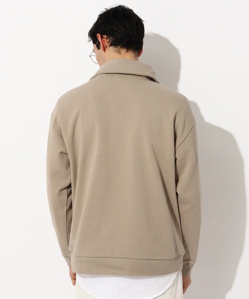 THE SHOP TK （ザ ショップ ティーケー ）の「◆ハーフジップスウェット（スウェット・メンズ・オフホワイト/ライトグレー/ベージュ・02/03）」の15枚目の写真