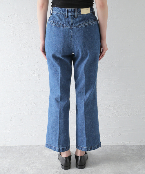 FARAH(ファーラー)の「【FARAH/ファーラー】Flare Pants:デニムパンツ(デニムパンツ・レディース・ネイビー/アイボリー・26/28)」の10枚目の写真