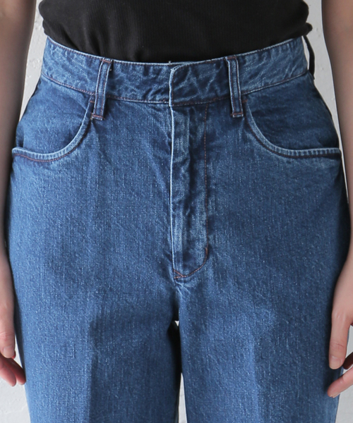 FARAH(ファーラー)の「【FARAH/ファーラー】Flare Pants:デニムパンツ(デニムパンツ・レディース・ネイビー/アイボリー・26/28)」の11枚目の写真
