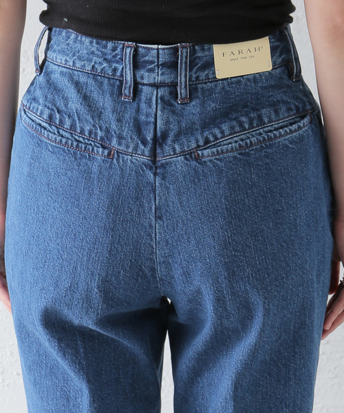 FARAH(ファーラー)の「【FARAH/ファーラー】Flare Pants:デニムパンツ(デニムパンツ・レディース・ネイビー/アイボリー・26/28)」の12枚目の写真