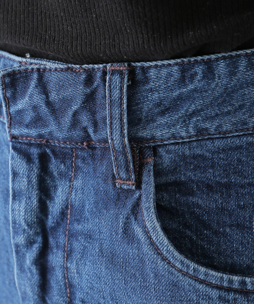 FARAH(ファーラー)の「【FARAH/ファーラー】Flare Pants:デニムパンツ(デニムパンツ・レディース・ネイビー/アイボリー・26/28)」の16枚目の写真