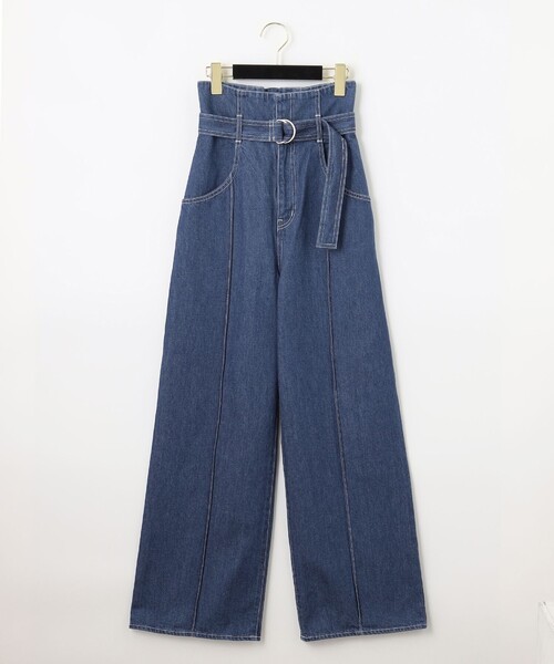 訳あり Diagram（ダイアグラム）の「ベルテッドストレートデニム パンツ