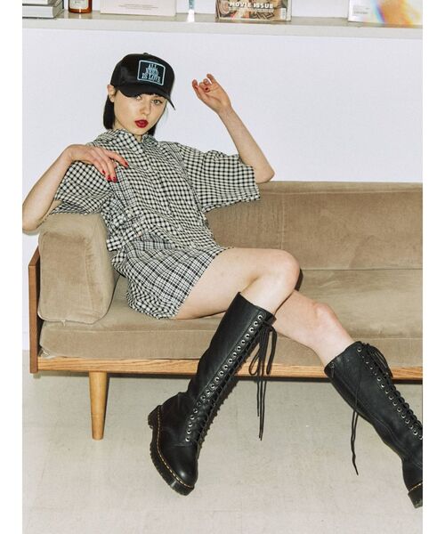 メグシー様ご予約品　　　　　未使用☆JUDY ジュディ☆ベルト付き膝丈ワンピース jouetie（ジュエティ）の「ダブルベルトミニワンピース（ワンピース