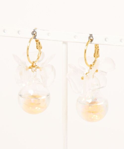 tone（トーン）の「【Felice】ビッグフラワーしゃぼん2way pierce(MA)（ピアス（両耳用）・レディース・ゴールド系その他/ゴールド系その他2・FREE）」の7枚目の写真