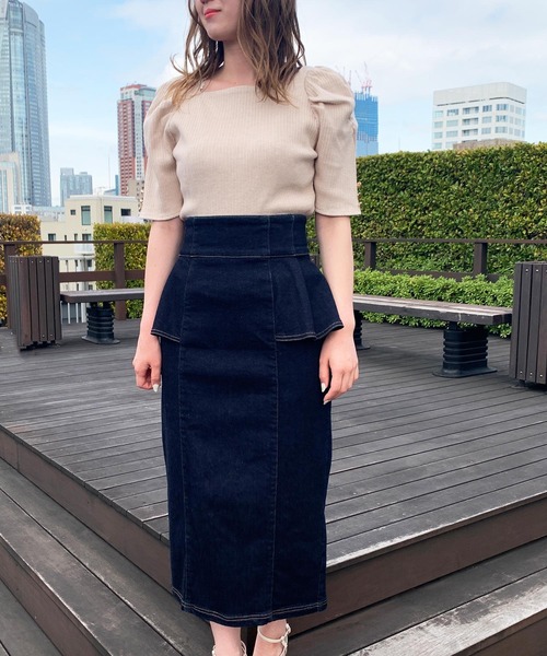 NOELA（ノエラ）の「変形リブカットソー（Tシャツ/カットソー・レディース・ベージュ/ピンク/イエロー・フリー）」の11枚目の写真