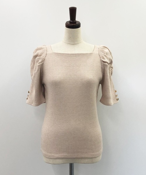 NOELA（ノエラ）の「変形リブカットソー（Tシャツ/カットソー・レディース・ベージュ/ピンク/イエロー・フリー）」の13枚目の写真